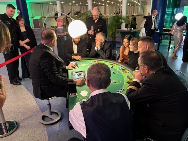 Unsere Casino Landschaft auf dem 23. Haven Ball 2025 in Bremerhaven.